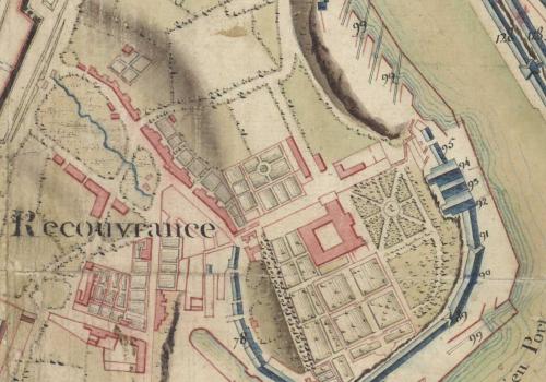 Atlas des ouvrages extérieurs de Brest dont la construction a été ordonnée par le Règlement du Roi  du 31e Xbre 1776 (9 Fi 1/3)