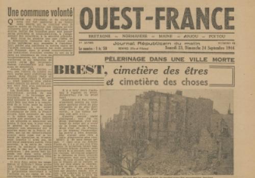 Journal Ouest France du 23 et 24 septembre 1944