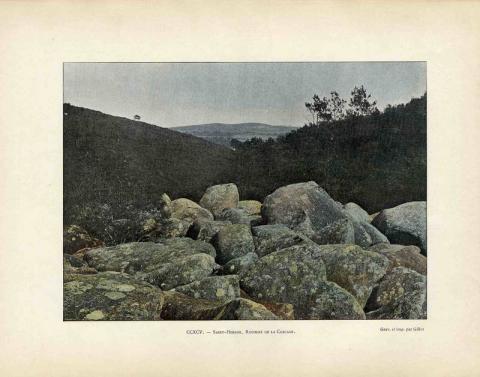 Saint-Herbot. Rochers de la cascade, 1890 (10 Fi 211)