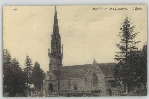 Plougourvest. L'église (XXe siècle) (2 Fi 193/1)
