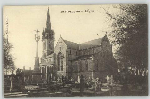 Plourin. L'église (collection Villard) (2 Fi 208/1)