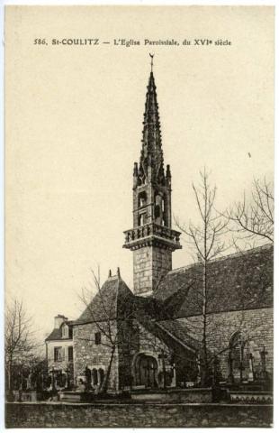 Saint-Coulitz. L'église paroissiale (XVIe siècle) (2 Fi 243/1)