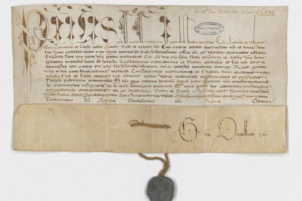 Bulle portant confirmation des constitutions et statuts de messieurs du chapitre de Léon